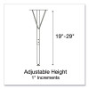 Height Adjustable Activity Tables, Round, 60" x 19" To 29", Medium Oak Top, Gray Legs, 4/Pallet