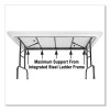 Adjustable Folding Table, Rectangular, 48" x 24" x 22" To 32", Gray Granite Top, Black Legs, 4/Pallet