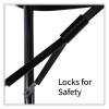 Adjustable Folding Table, Rectangular, 48" x 24" x 22" To 32", Green Top, Black Legs, 4/Pallet