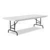 Adjustable Folding Tables, Rectangular, 60" x 30" x 22" To 32", Gray Granite Top, Black Legs, 4/Pallet