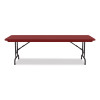 Adjustable Folding Tables, Rectangular, 60" x 30" x 22" To 32", Red Top, Black Legs, 4/Pallet