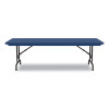 Adjustable Folding Tables, Rectangular, 60" x 30" x 22" To 32", Blue Top, Black Legs, 4/Pallet