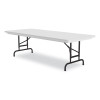 Adjustable Folding Tables, Rectangular, 72" x 30" x 22" To 32", Gray Granite Top, Black Legs, 4/Pallet