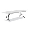 Adjustable Folding Tables, Rectangular, 72" x 30" x 22" To 32", Gray Granite Top, Black Legs, 4/Pallet
