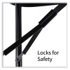 Adjustable Folding Tables, Rectangular, 72" x 30" x 22" To 32", Red Top, Black Base, 4/Pallet