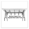 Adjustable Folding Tables, Rectangular, 72" x 30" x 22" To 32", Red Top, Black Base, 4/Pallet
