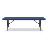 Adjustable Folding Tables, Rectangular, 72" x 30" x 22" To 32", Blue Top, Black Legs, 4/Pallet