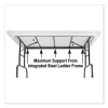 Adjustable Folding Tables, Rectangular, 72" x 30" x 22" To 32", Blue Top, Black Legs, 4/Pallet