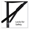Adjustable Folding Tables, Rectangular, 72" x 30" x 22" To 32", Green Top, Black Base, 4/Pallet