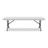 Adjustable Folding Tables, Rectangular, 96" x 30" x 22" To 32", Gray Granite Top, Black Legs, 4/Pallet