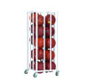 Deluxe Vertical Ball Cage, Fits Approximately 20 Balls, Metal, 20" x 20" x 48", White
