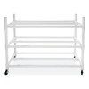 30 Basketball Heavy-Duty Cart, Heavy-Duty Plastic, 176 Lb Capacity, 19 x 55 x 45, White