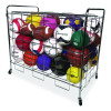 Portable Ball Locker, Metal, 176 Lb Capacity, 24 x 41 x 36, Chrome