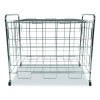 Portable Ball Locker, Metal, 176 Lb Capacity, 24 x 41 x 36, Chrome