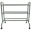 Powder-Coated Ball Cart, Metal, 132 Lb Capacity, 17 x 41 x 41, Silver