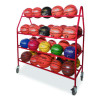 Deluxe Pro Ball Cart, Metal, 176 Lb Capacity, 18.5 x 51 x 54, Red