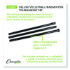 Deluxe Volleyball/Badminton Tournament Set, (4) Rackets/(2) Shuttlecocks/(2) Birdies/Net/Pump/Volleyball