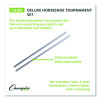 Deluxe Horseshoe Tournament Set, 4 Horseshoes/2 Stakes/Carry Bag/Rule Sheet