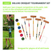 Deluxe Croquet Tournament Set, With Carry Bag