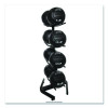 U-Ring Double Medicine Ball Tree, 28" x 28" x 60", Black