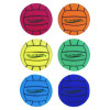 Ultra Foam Volleyball Set, 8" Diameter, Assorted Colors, 6/Set