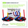 Steel Horseshoe Set, (4) Horseshoes/(2) 24" Stakes/Nylon Carry Bag