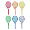 Plastic Tennis Racket Set, Six 21" Rackets, Assorted Colors