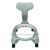 Kid's Ball Chair, Supports Up To 264 Lb, 12.5" Seat Height, Blue Seat, Silver Base