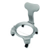 Kid's Ball Chair, Supports Up To 264 Lb, 12.5" Seat Height, Blue Seat, Silver Base