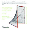 Backyard Lacrosse Goal And Net, 6 Ft x 6 Ft, 1.5" Dia Frame
