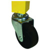 Full Size Lockable Ball Locker, Metal, 132 Lb Capacity, 24 x 42 x 29.75, Yellow