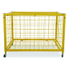 Full Size Lockable Ball Locker, Metal, 132 Lb Capacity, 24 x 42 x 29.75, Yellow