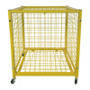 Half Size Lockable Ball Locker, Metal, 132 Lb Capacity, 29 x 27 x 31, Yellow