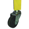 Half Size Lockable Ball Locker, Metal, 132 Lb Capacity, 29 x 27 x 31, Yellow