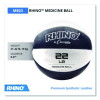 Rhino Leather Medicine Ball, 22 Lb, Black/White
