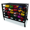 All Pro Lockable Ball Locker, Metal, 220 Lb Capacity, 24 x 47 x 37, Black