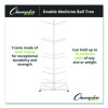 Double Medicine Ball Tree, 12" x 23" x 51", White