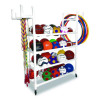 Equipment Cart, Plastic, 176 Lb Capacity, 19 x 61 x 62, White