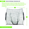 Rhino Portable Training Net, 7 Ft x 7 Ft