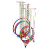 Jump Rope And Hoop Cart, Plastic, 19 x 28 x 69, White