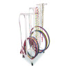 Jump Rope And Hoop Cart, Plastic, 19 x 28 x 69, White