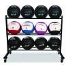 Rpx Medicine Ball Rack, Metal, 220 Lb Capacity, 18.5 x 62 x 45, Black