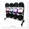 Rpx Medicine Ball Rack, Metal, 220 Lb Capacity, 18.5 x 62 x 45, Black