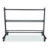 Rpx Medicine Ball Rack, Metal, 220 Lb Capacity, 18.5 x 62 x 45, Black