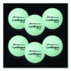 Rhino Skin Luminous Dodgeball Set, 6.3" Diameter, Luminous White/Blue, 6/Set