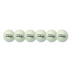 Rhino Skin Luminous Dodgeball Set, 6.3" Diameter, Luminous White/Blue, 6/Set