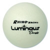 Rhino Skin Luminous Dodgeball Set, 6.3" Diameter, Luminous White/Blue, 6/Set