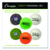 Rhino Skin Luminous, Spider And Thermogrip Dodgeball Set, 6.3" Diameter, Assorted Colors, 6/Set