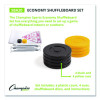 Blacktop Shuffleboard Set, (2) Two-Piece 51" Cues/(8) Discs/Sidewalk Chalk