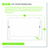 3-In-1 Soccer Training Goal, 6 Ft  x 4 Ft, 1.25" Dia Frame